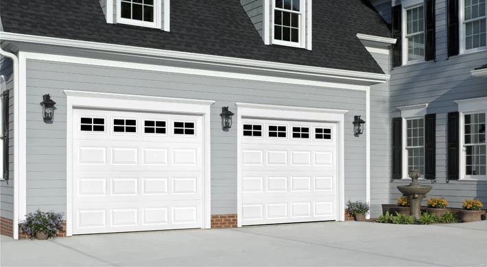 Short Steel Panel Raised Garage Door