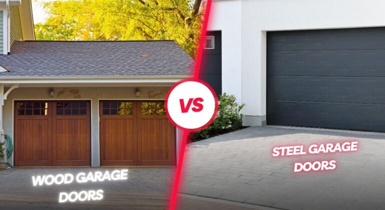 wood vs steel garage doors